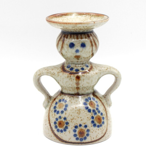 Folk art woman - folk, candle